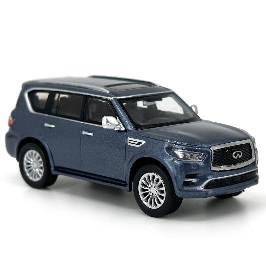 Paudi Model Mini Car Infiniti 2020 QX80 Kolekce Hotový produkt Modrá 1/64