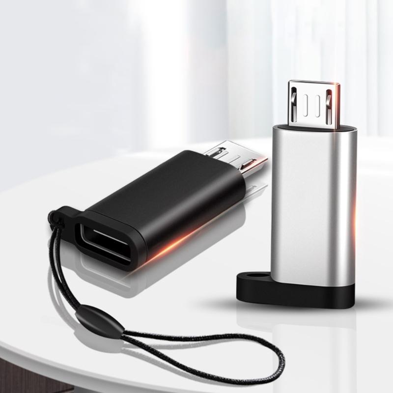Small USB C To Micro USB Adapter Portable Type C Female To Micro USB Male Converter Connector for Charging & Data Sync