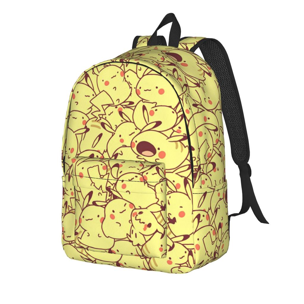 Cute Cartoon Manga Poke-Mon Backpack for Men Women Casual Student Work Daypack Pokemoned College Shoulder Bag with Pocket