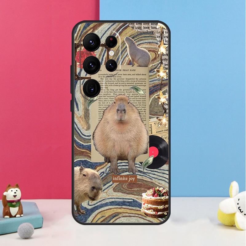 Lustige Capybara Hülle Für Samsung Galaxy S26 S25 Ultra S20 S21 S22 S23 S24 Plus S10 S25 FE Rückabdeckung Schale