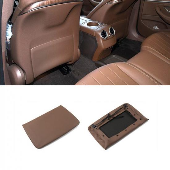 1x Brown Car Seat Back Storage Panel Cover For Benz C GLC Class 2015-