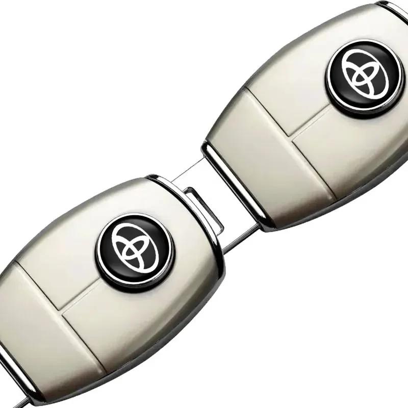 1/2PCS Car Seat Belt Clip Extension Plug Buckle Car Accessories for Toyota TRD GR C-hr Prado Rav4 Yaris Hilux Prius Avensis Corolla Camry