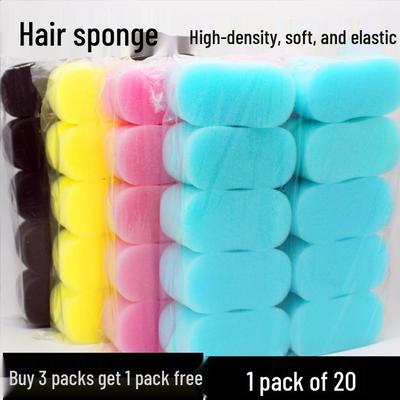 Ensemble de 20 éponges à cheveux: Outils de coiffure pour le nettoyage des cheveux abîmés