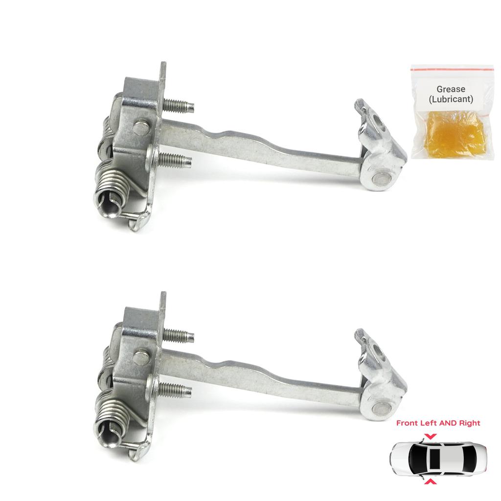 BDP756-1 2 Pieces Front Left AND Right Door Catch Hinge Brake Stop Check Strap Limiter for Renault Dacia Sandero Logan Duster MK2 804302559R