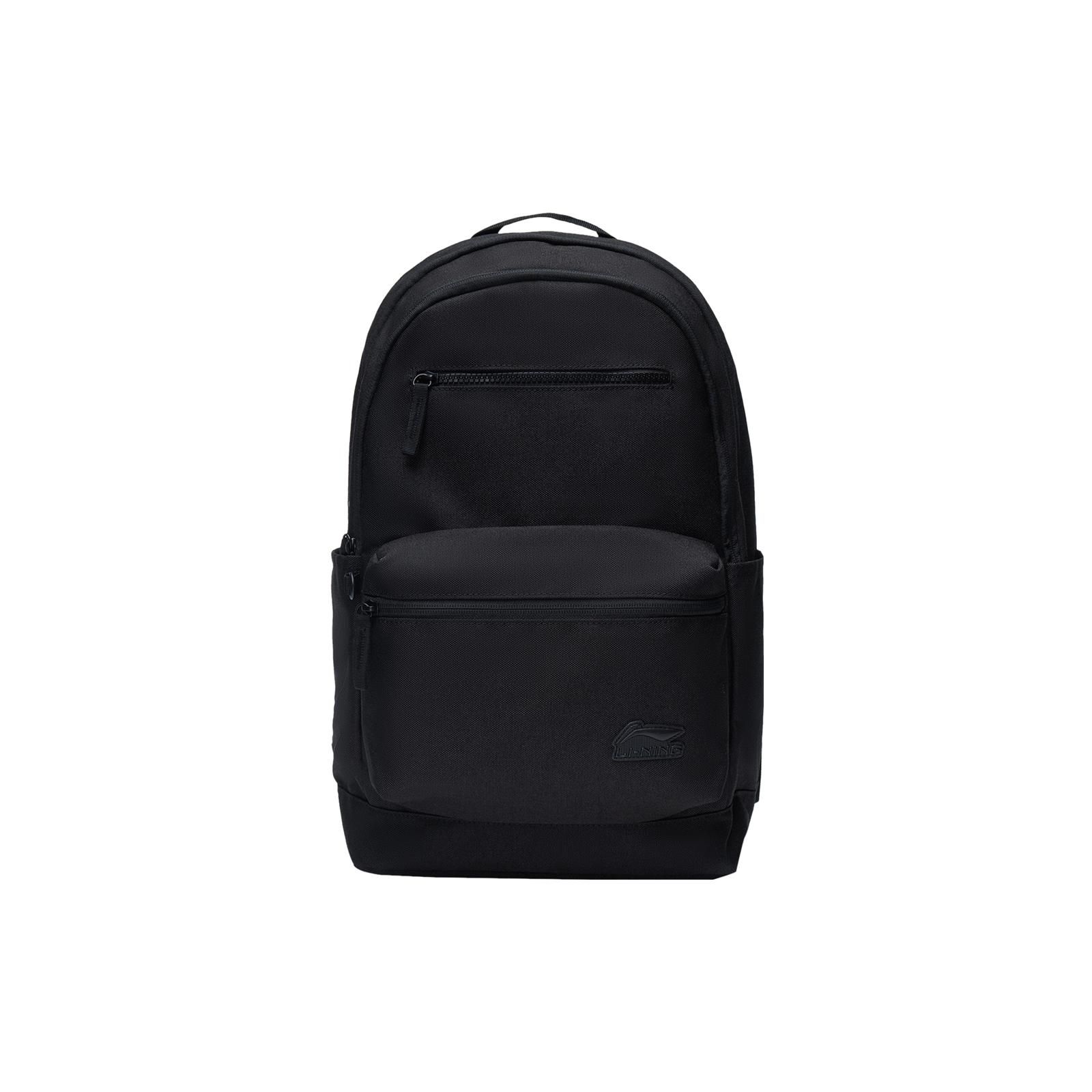 Li Ning Sports Lifestyle Casual Polyester Backpack Unisex Backpacks Black ABST015-1 Black