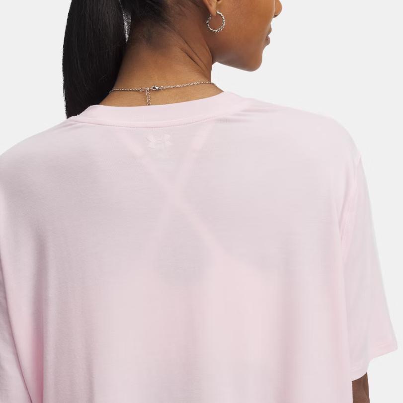 Under Armour Meridian Casual Fashion Simple Versatile Short Sleeve Drop Shoulder T-Shirt Women Tops 6000860-647
