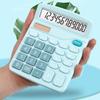 Business Calculator Comfortable Buttons Power Supply Solar Calculator 12 Digits Solar Battery Basic Office Calculator