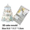 5PCS Christmas Village Silicone Mold - House Church Building Fondant Molds for Cake Decorating Chocolate Candy DIY Baking