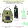 1 Stück Wasserbeutel 20L Outdoor Camping Wandern Solardusche Beutel Heizung Campingdusche Klettern Trinkrucksack Schlauch Umschaltbarer Duschkopf