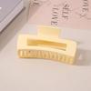 8.5CM x 10.5CM Rectangular Matte PS Hair Clip - Simple Shark Hair Accessory