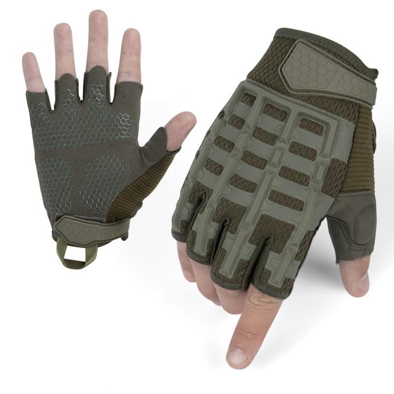 Tactical Half-Finger Cycling Gloves Outdoor Sports Motorcycle Riding Fitness Training Anti-Slip Durable Touchscreen