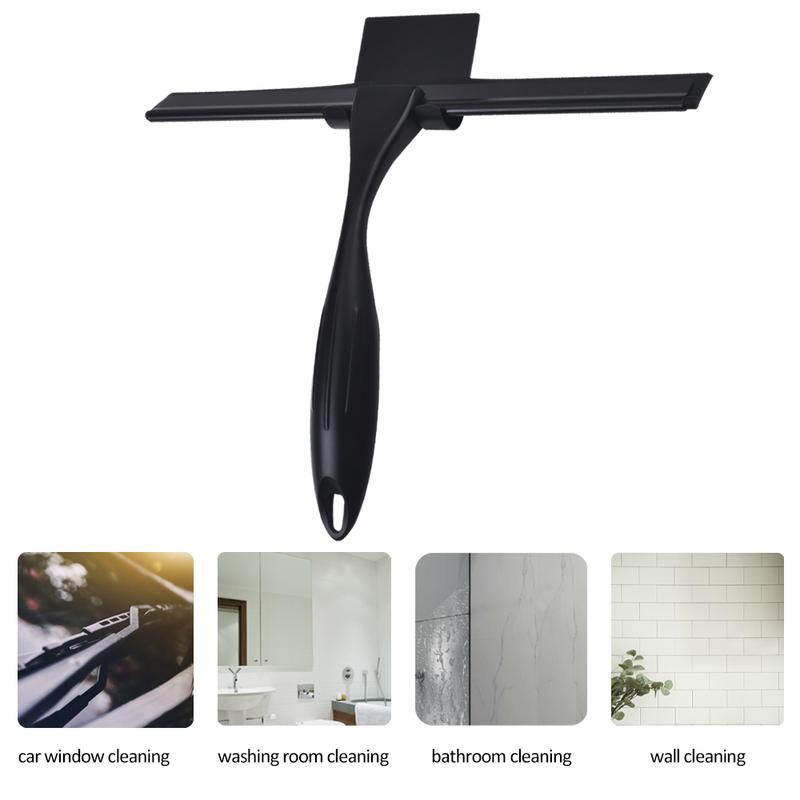 Stainless Steel Shower Wiper Window Squeegee Wiper All-purpose Glass Mirror Scraper Cleaning Household Hotel Tools Golden Black