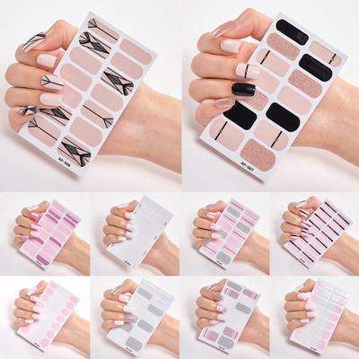 Ženy Hot Nail Sticker Art Samolepka na nehty Obtisky Samolepka Plastové Elegantní Módní Neformální Náhodně