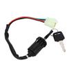4 Pin Wire Ignition Key Switch Sensitive Durable Ignition System Switch with 2 Keys for Quad 4 Wheeler ATV Go Kart