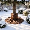 Protective Barrier for Young Trees Palm Tree Root Protector, 3-Layer Winter Freeze Cover with Ground Stakes, Insulation Trunk Wrap Shrubs Garden