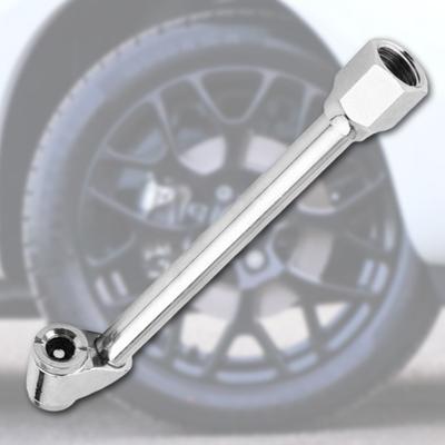 Tire Chuck High Strength Wear-resistant Silver Color Dual Head Tire Inflator Air Chuck for Car