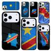 Hülle Case für iPhone 17 Air 16 Pro Max 15 Plus 11 13 Mini 14 12 Rückseite Handyhülle Demokratische Republik Kongo Flagge weich