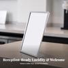 Compact Tabletop Sign Holder Stable Menu with Angled Base Space-Saving