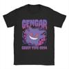 Gengar Line Art Tshirts Unisex Funny Cotton Tees Round Neck Short Sleeve T Shirt 4xl 5xl Tops