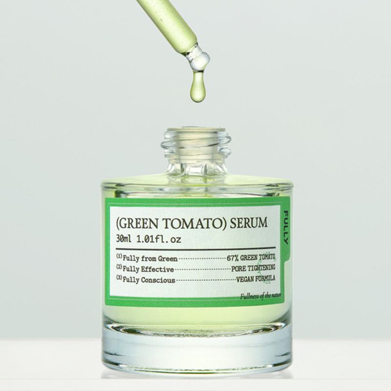 [SET] Vegan Green Tomato 4-Piece Set (1 Cleanser, 1 Toner, 1 Serum, 1 Cream)