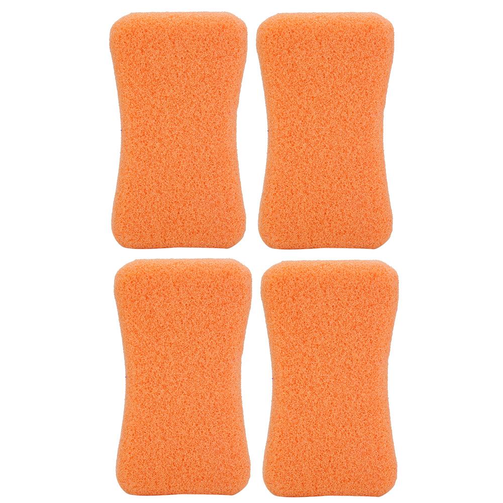 

4 шт. Отшелушивающий камень для ног, пемза для удаления огрубевшей кожи, педикюрный скраб, фиолетовый оранжевый