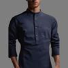 Men’s Heavyweight Long Sleeve Cotton Henley Shirt