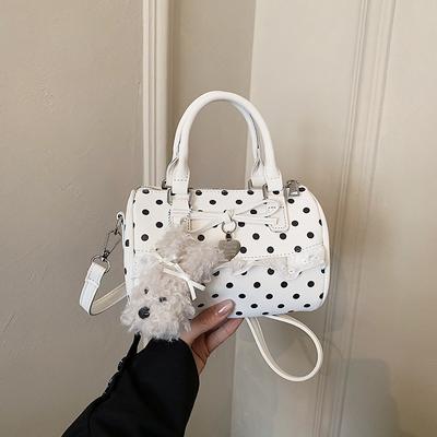 Handtasche Mode Kissen Tasche Einfach Boston Gepunktet Umhängetasche Lässige Tasche