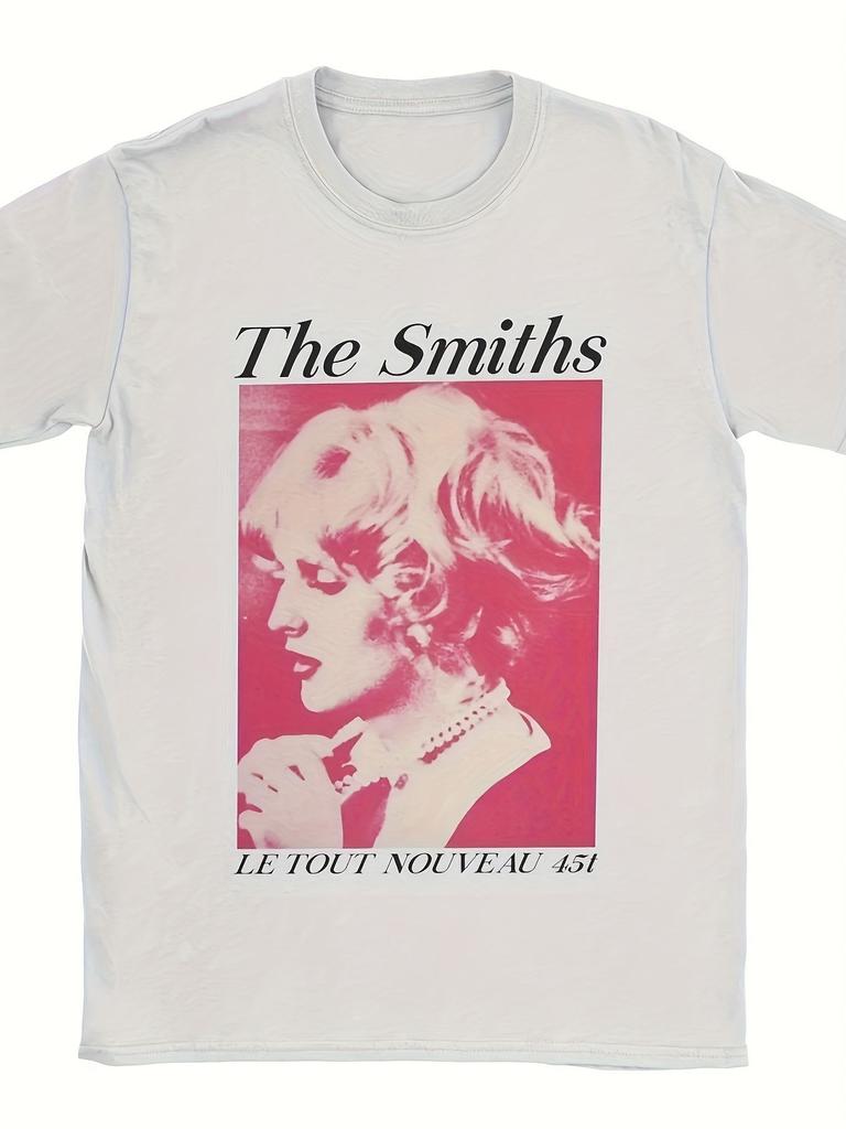 British Rock Band The Smiths Themed Retroprint Loose Tshirt Available for Both Unisex and Women Helps To Slim Down The Figure