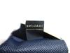 Autentisk BVLGARI BVLGARI Marineblå Skinn Myntpung #a266 Oppusset