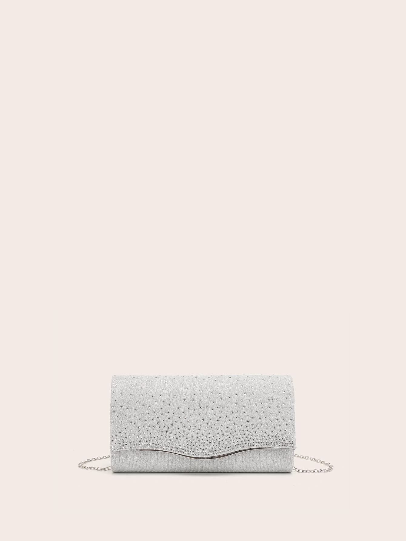

Clutch Purses for Women Formal Evening Bags Suede Shoulder Bag Lady Party Envelope Handbags Wedding Cocktail Prom Clutches срібний