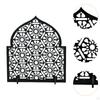 Wood Ramadan Decoration Shelf Figurine Islamic Eid Mubarak Kareem Table Sign