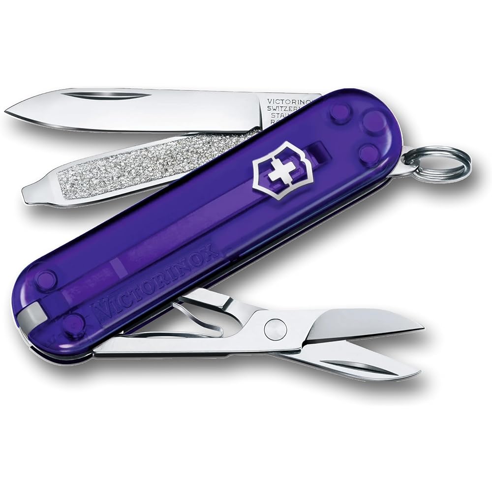 Victorinox Classic SD Classic Colors Persian Indigo Multi-Tool Swiss Army Knife 7 Functions Compact Size