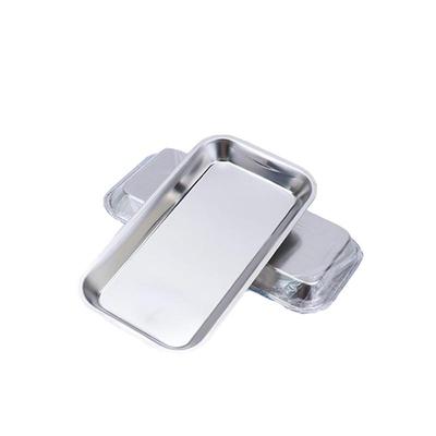 2pcs Surgical Use Dental 304 Stainless Steel Medical Materials Placing Instrument Surgical Square Plate