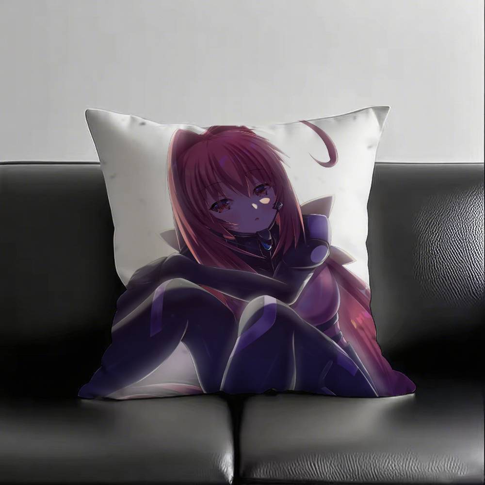 Classic Muv-Luv Alternative Anime LOVE Game CUTE Pillow Case Fashion Square Pillowcase Bedroom Sofa Room Ins Decoration Leisure