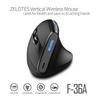 ZELOTES Optical 2.4G Mouse 6 Buttons F-36A Optical Vertical Mouse 2400 DPI Adjustable for Computer Laptop