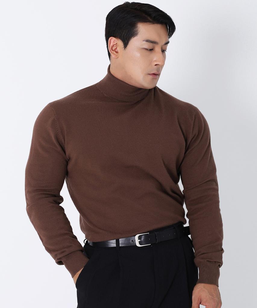 BOASTFIT Soft Muscle Fit Turtleneck Long Sleeve Knit