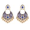 Indian Jhumka Zircon Vintage Bell Tassel Earring Boho Antique Ethnic copper Plated Drop Hanging Earrings For Women Pendientes