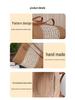 2025 Women's Large Capacity Woven Bucket Bag: Trendy Summer Vacation Beach Accessory