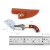 Wooden Handle Small Straight Knife Outdoor Camping Sharp  Fruit Knife Hand Meat Knife Unwrap Mini Pendant Gift Knife