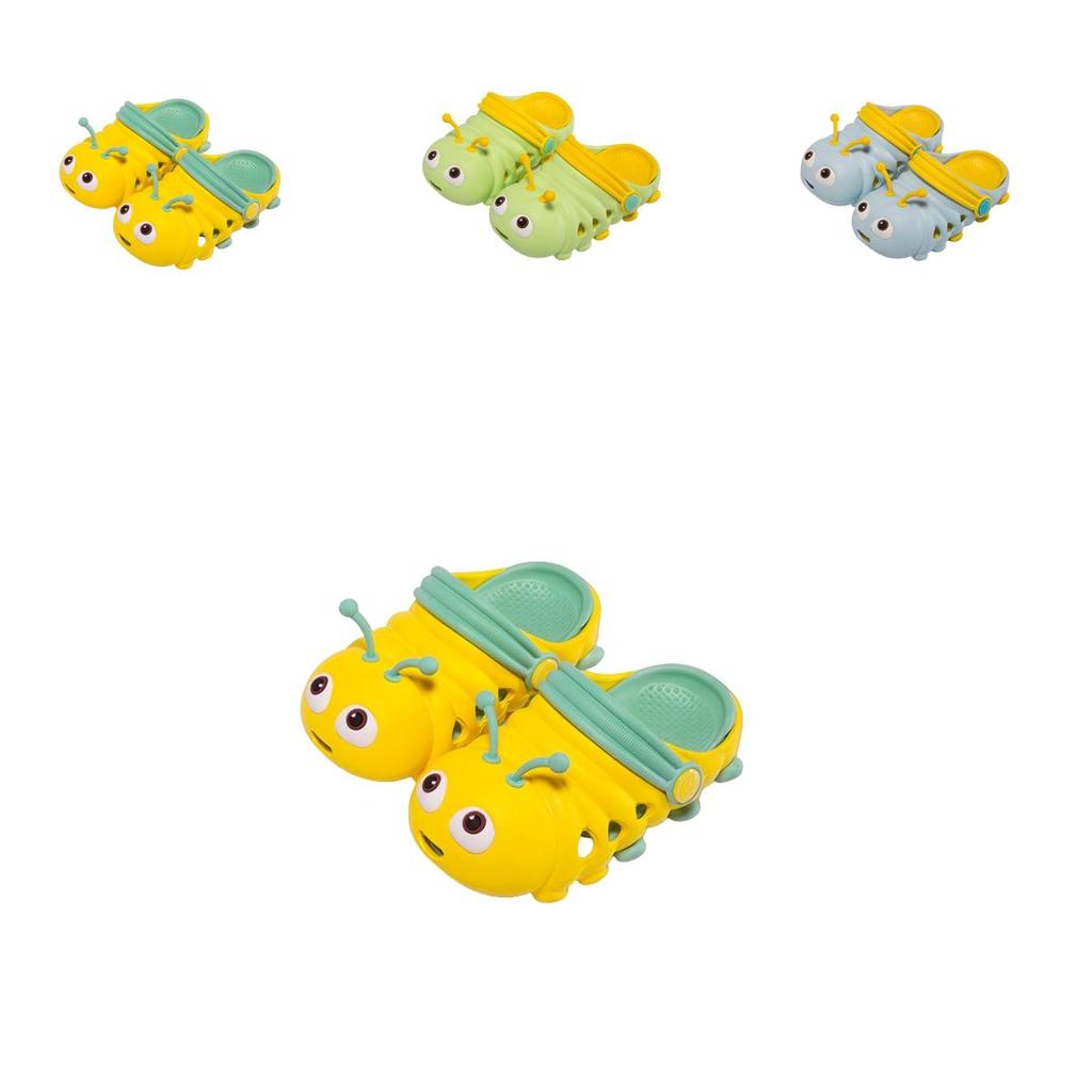 Kid's Cute Caterpillar Sandals Soft Comfy Shoes For Toddler Kids Non-slip Beach Water Slipper