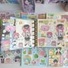 Cute Cartoon Sweet Cool Girl Stickers for Diary Journal Planner Scrapbook DIY Decoration
