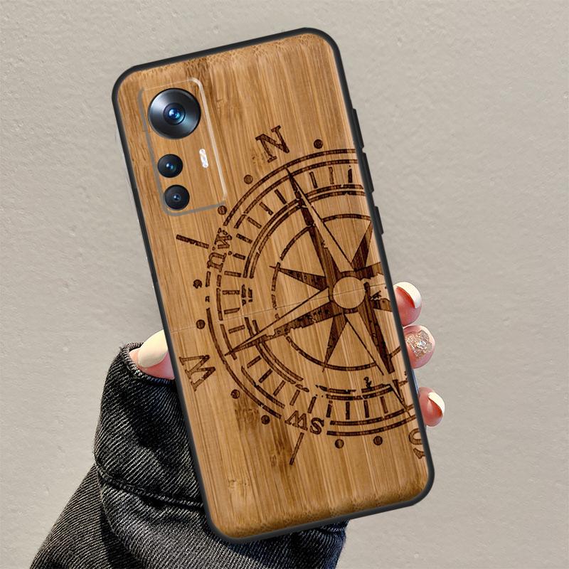 Natural Bamboo Wood Pattern Print Case For POCO M6 Pro X3 X5 F5 F3 F4 X4 GT M5s Cover For Xiaomi 11T Pro 12T 12 13 Lite 12X