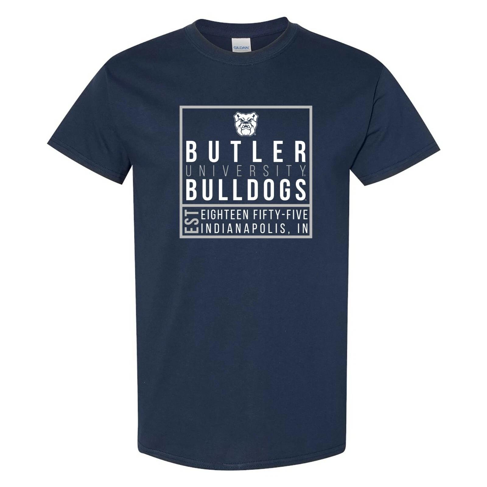 Butler Bulldogs Box Label Short Sleeve T-Shirt - Navy S