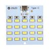 5 шт. Type C Micro USB 5730 smd 5V 430mA~470mA Белый 8/12/16/20 светодиодная панель освещения Мобильный свет Аварийное освещение Ночник