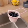 Durable Silicone Silicone Strainer Basket Reusable Sink Colander  Fruit Washing