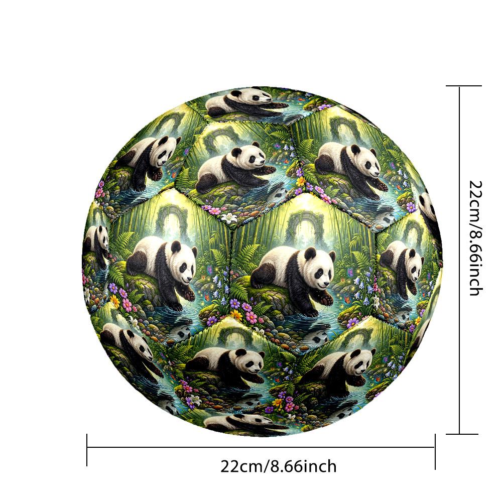 1pc Panda Bamboo Forest Durable Size 5 Soccer Ball Professional Match Training Football Indoor &Outdoor Sports Ball P60176