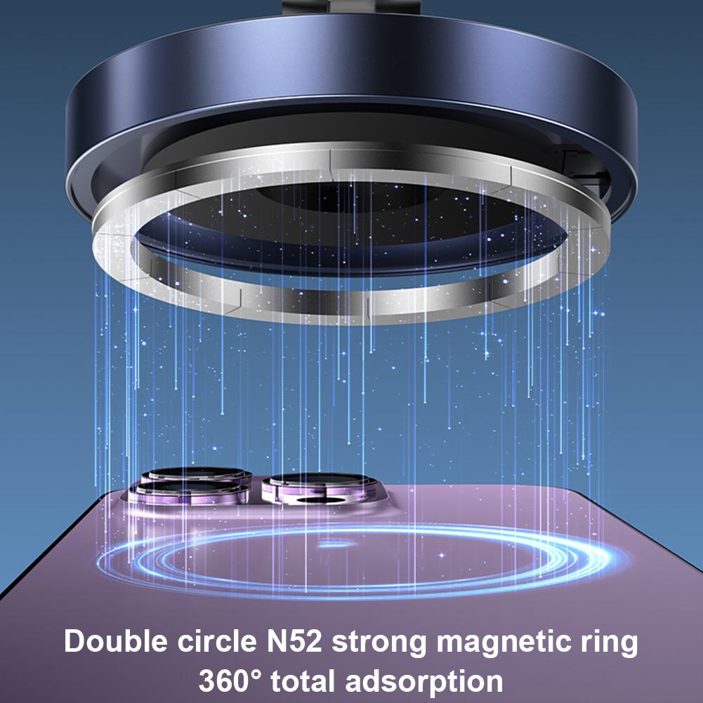 Magnetic Vacuum Car Phone Holder Foldable Suction Cup Navigation Stand Bracket Vacuum Suction Phone Holder for Magsafe iPhone