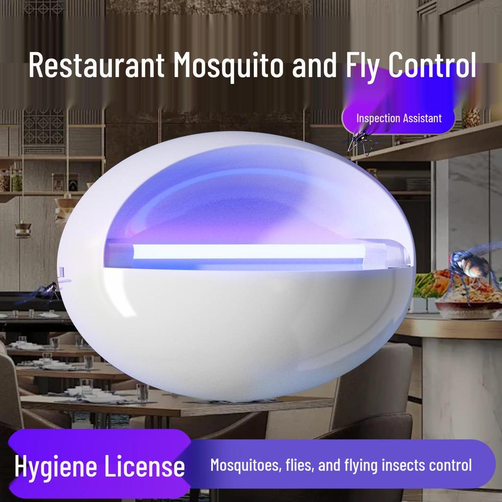 Wall-Mounted Indoor Mosquito & Fly Killer Lamp for Restaurants, Hotels, Shops, and Homes: Attracts & Traps Effectively