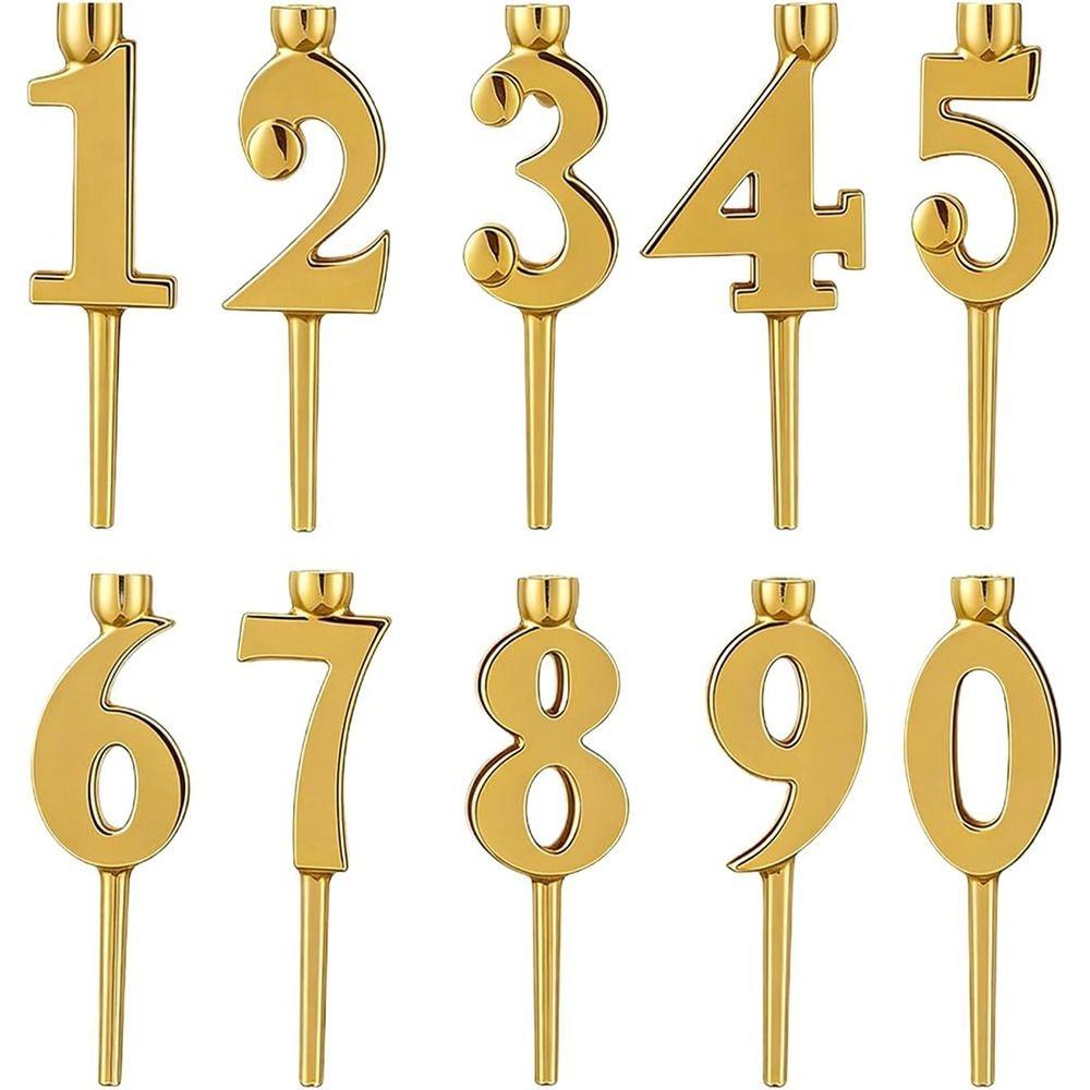 Number Metal Number Candle Holder Set DIY Candles Holders Sets Gifts Birthday Candles Stand
