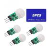 1-10PCS HC-SR501 SR505 Mini IR Pyroelectri Infrared PIR Motion Human Sensor Automatic Detector Module AM312 Sensor DC 2.7 To 12V